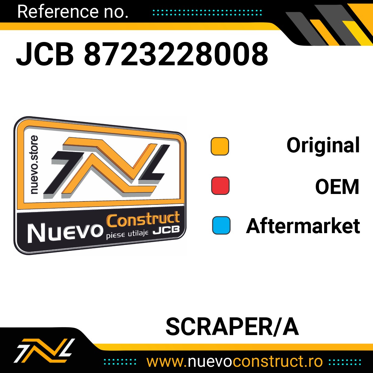 JCB 8723228008 SCRAPER/A