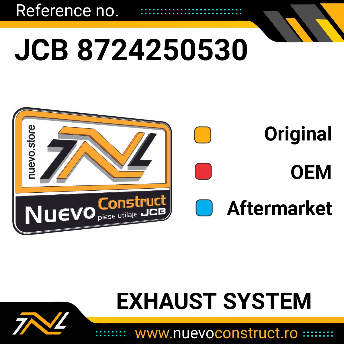 JCB 8724250530 Exhaust System
