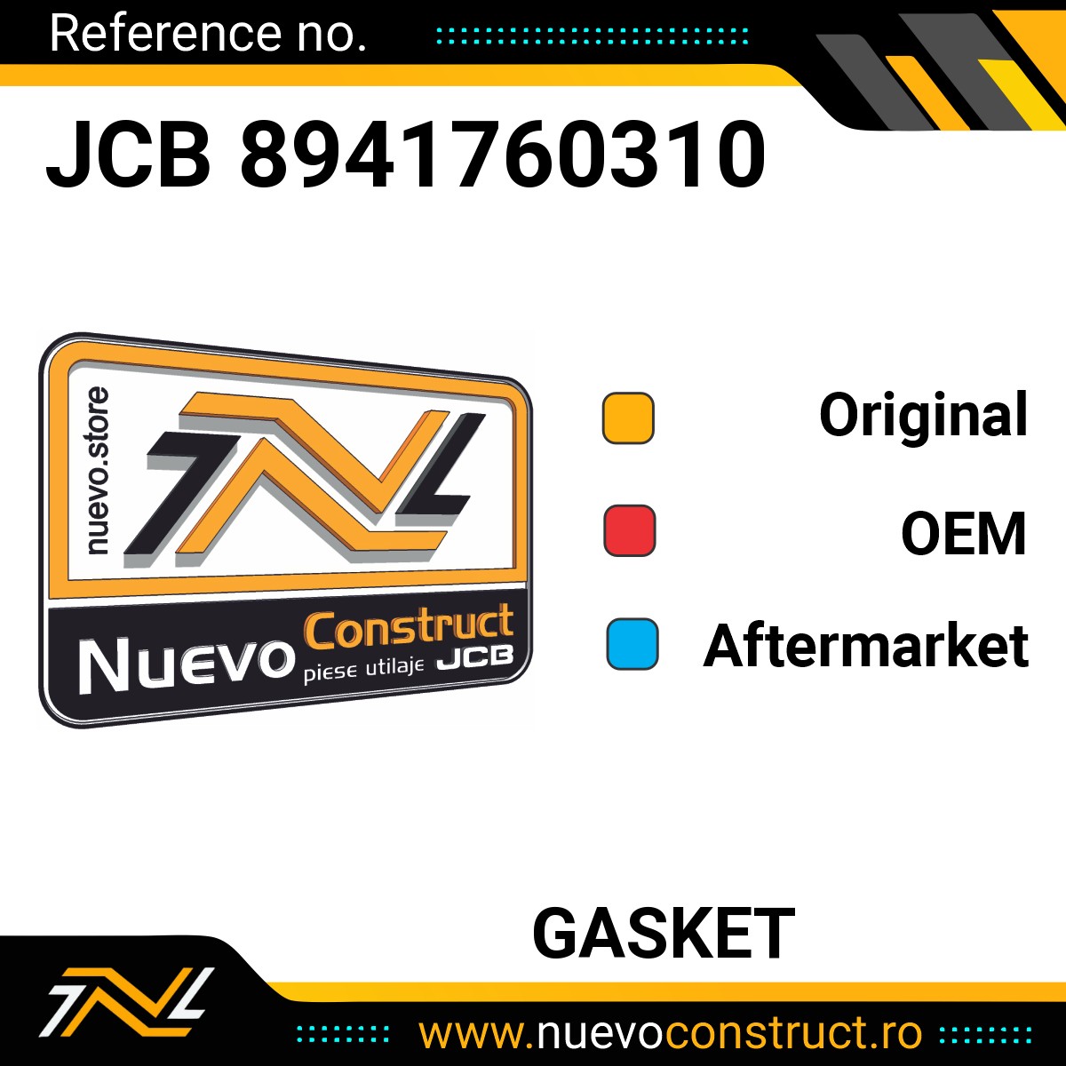 JCB 8941760310 GASKET
