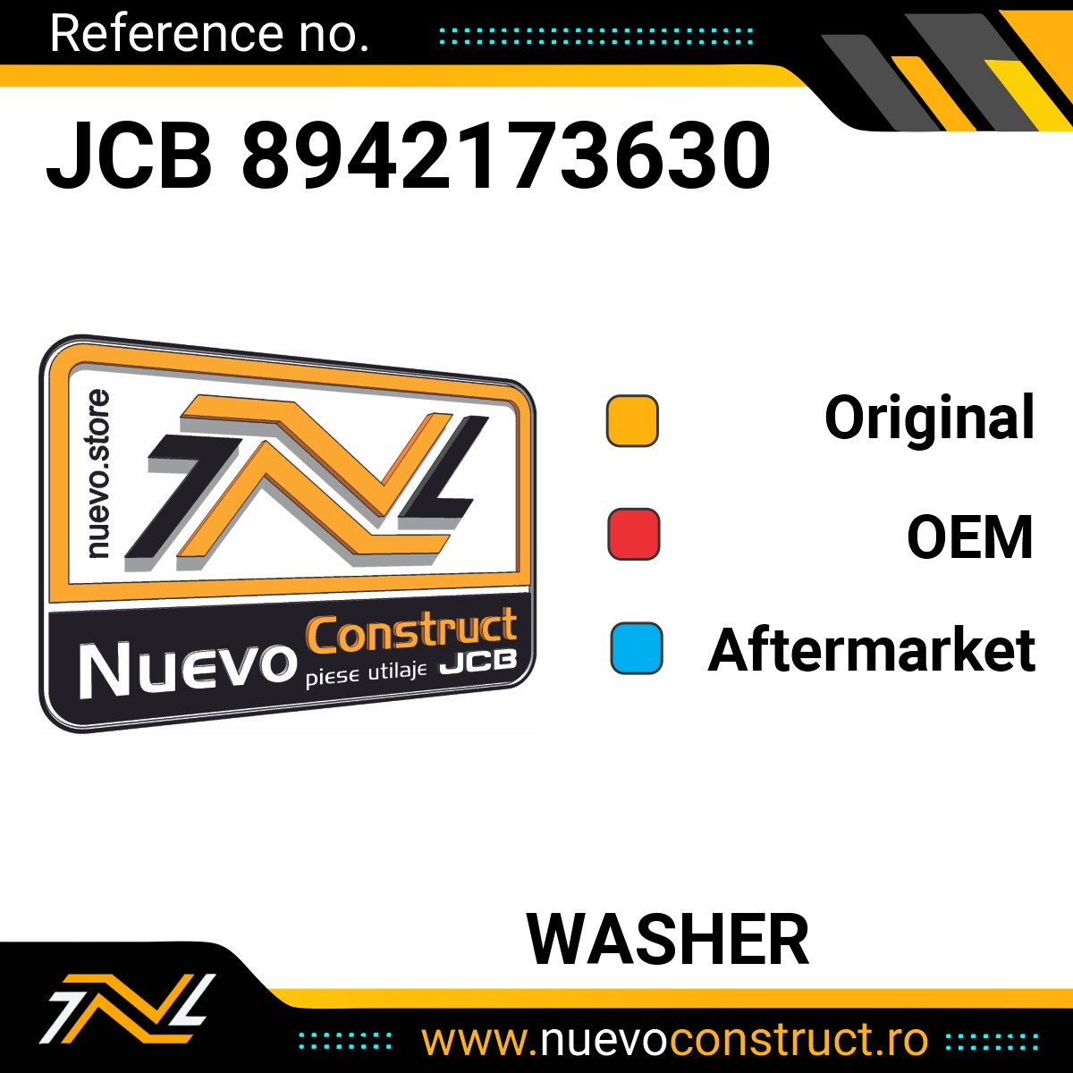 JCB 8942173630 WASHER