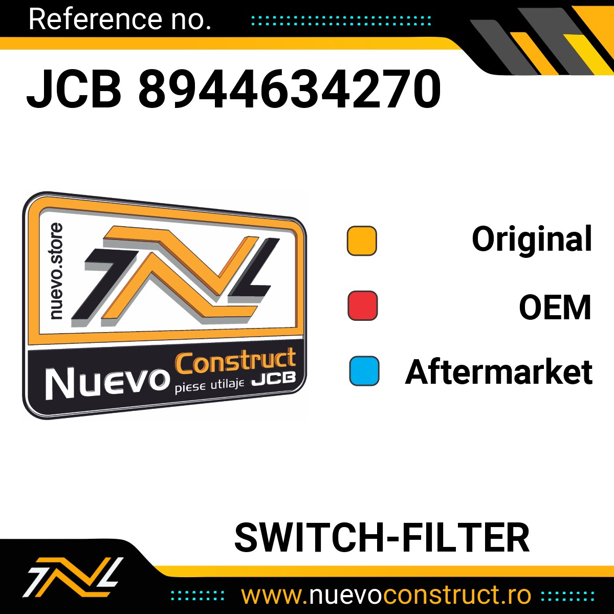 JCB 8944634270 SWITCH-FILTER