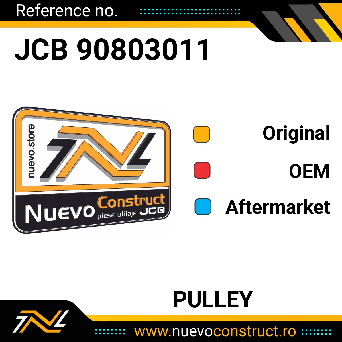 JCB 90803011 Pulley
