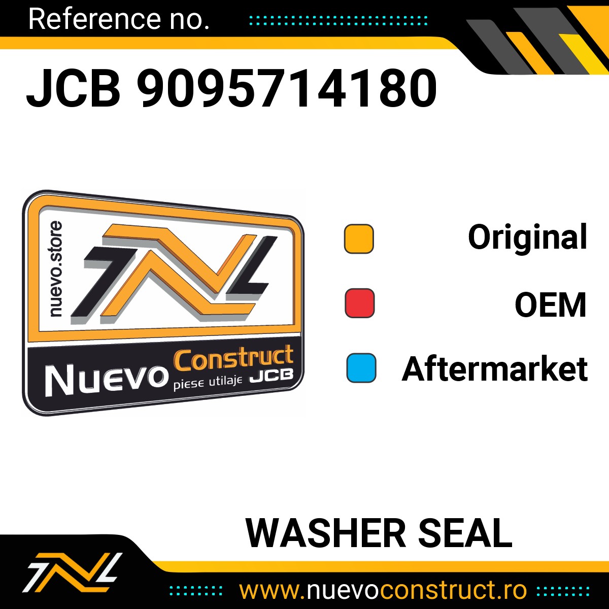 JCB 9095714180 Washer seal