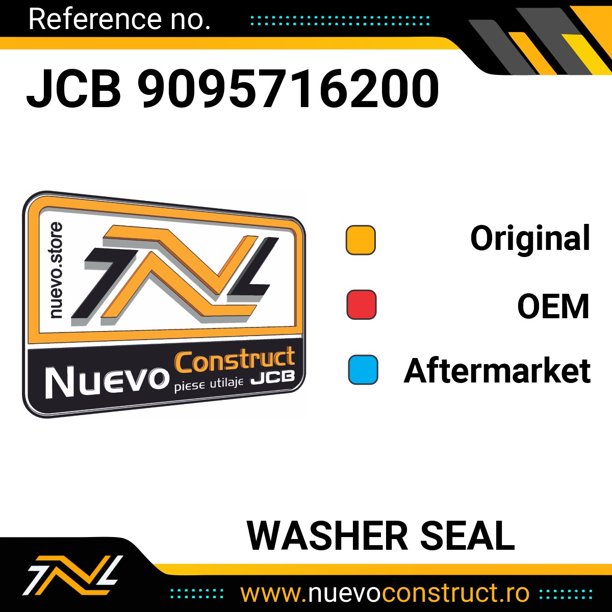 JCB 9095716200 WASHER SEAL