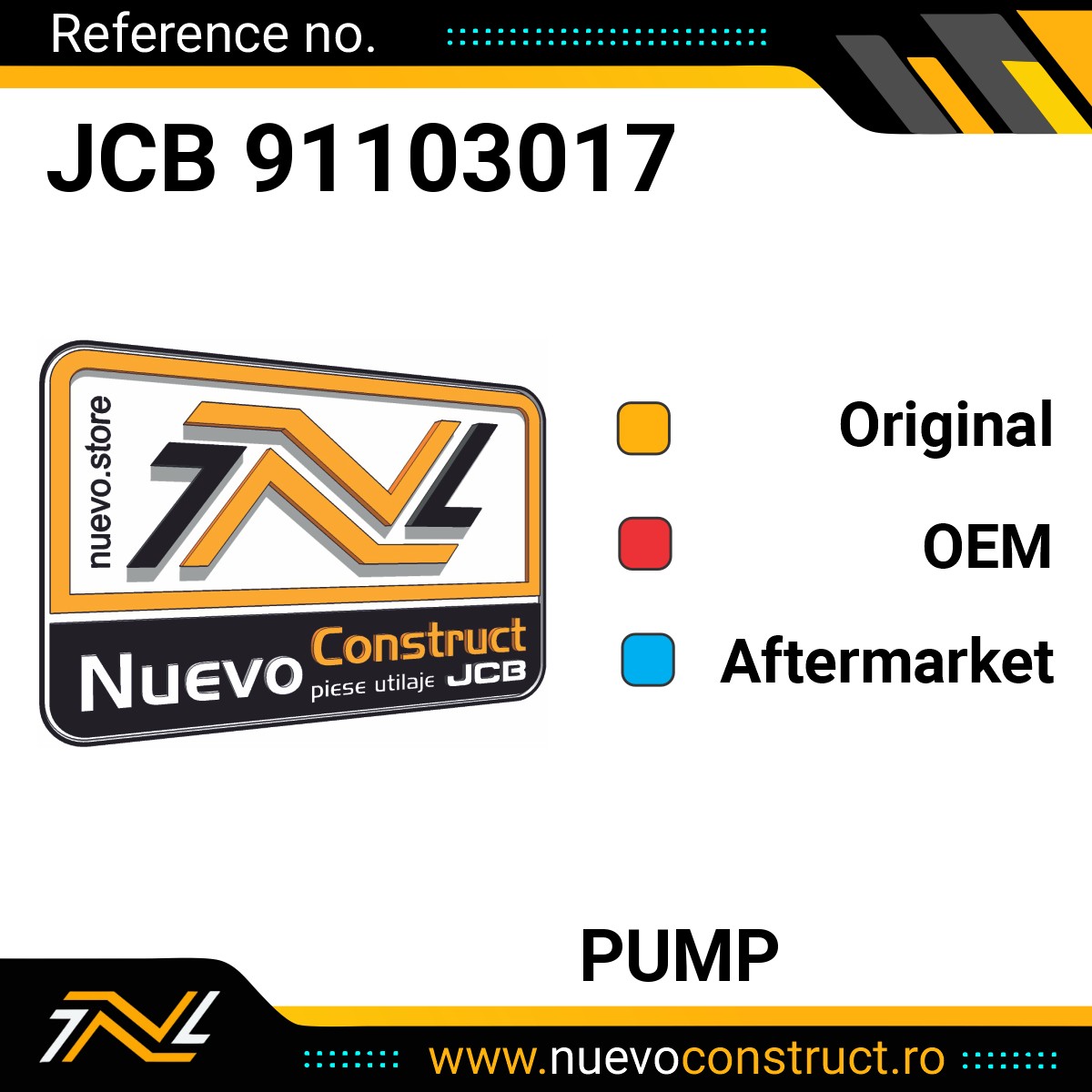 JCB 91103017 Pump