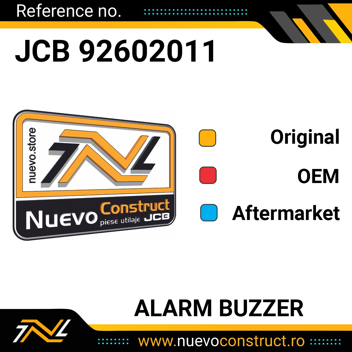 JCB 92602011 Alarm Buzzer