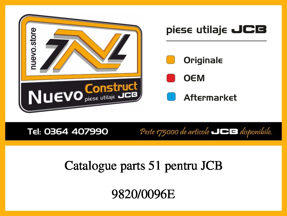 JCB 9820/0096E Catalogue parts 51